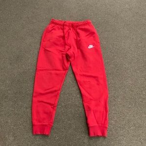Nike sweatpants red